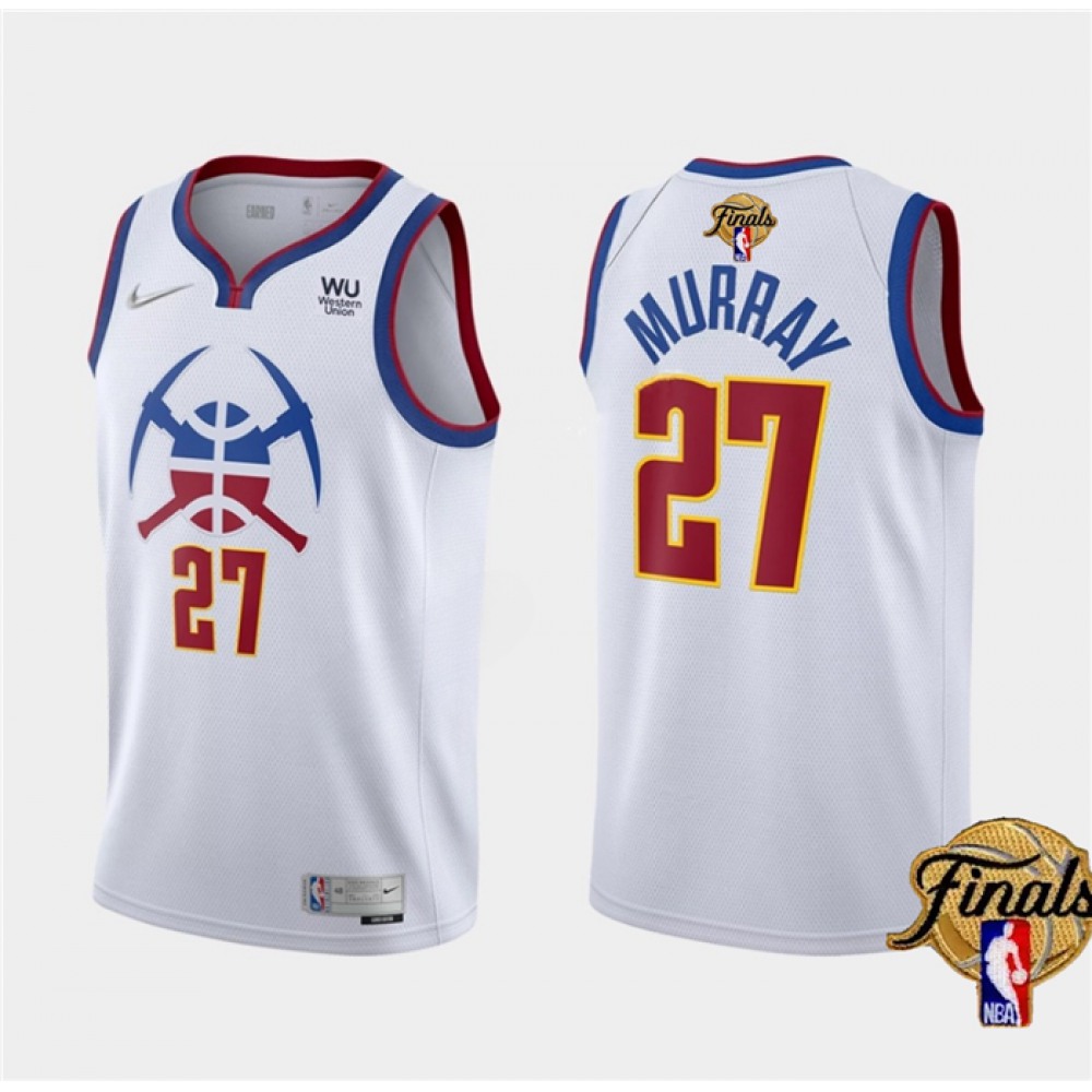 Durable Jersey Denver Nuggets 27 White - - Fan Favorite