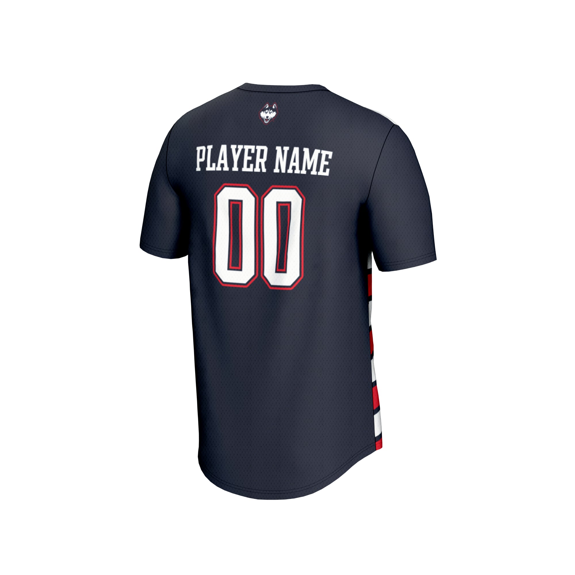 UConn Huskies GameDay Greats Youth NIL Pick-A-Player Collegiate Women's Soccer Lightweight Fashion Jersey - Navy/Red