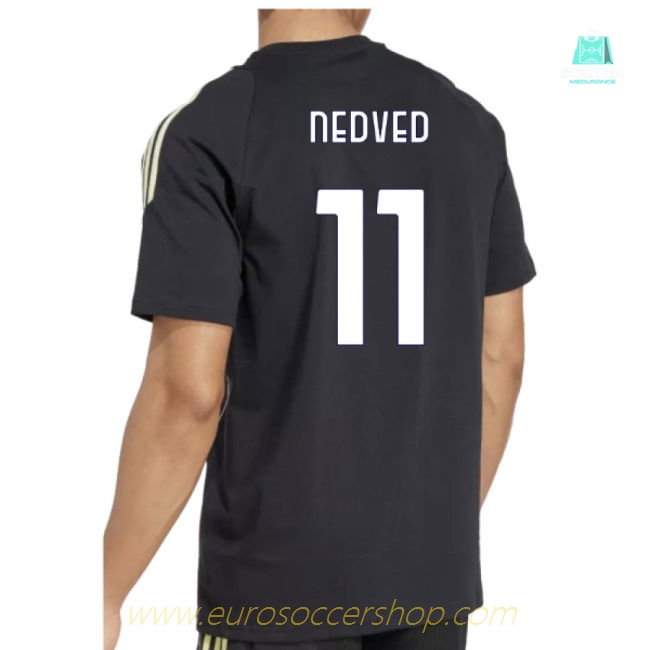 2025-2026 Juventus Training Tee (Black) (Nedved 11)