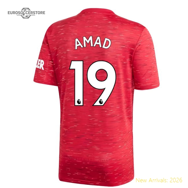 2020-2021 Man Utd Adidas Home Football Shirt (Kids) (Amad 19)