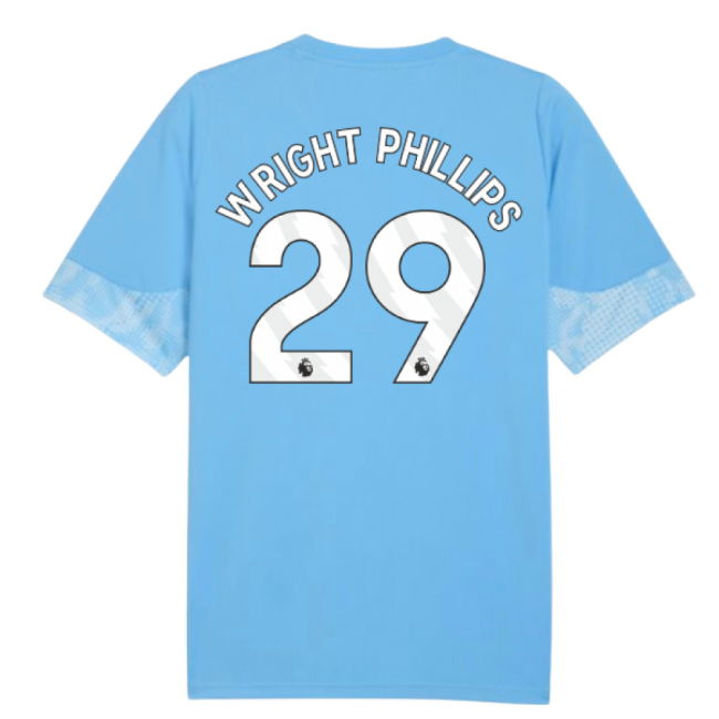 Man City 2025-20 Training Soccer Kit Wright Phillips Printing L M S