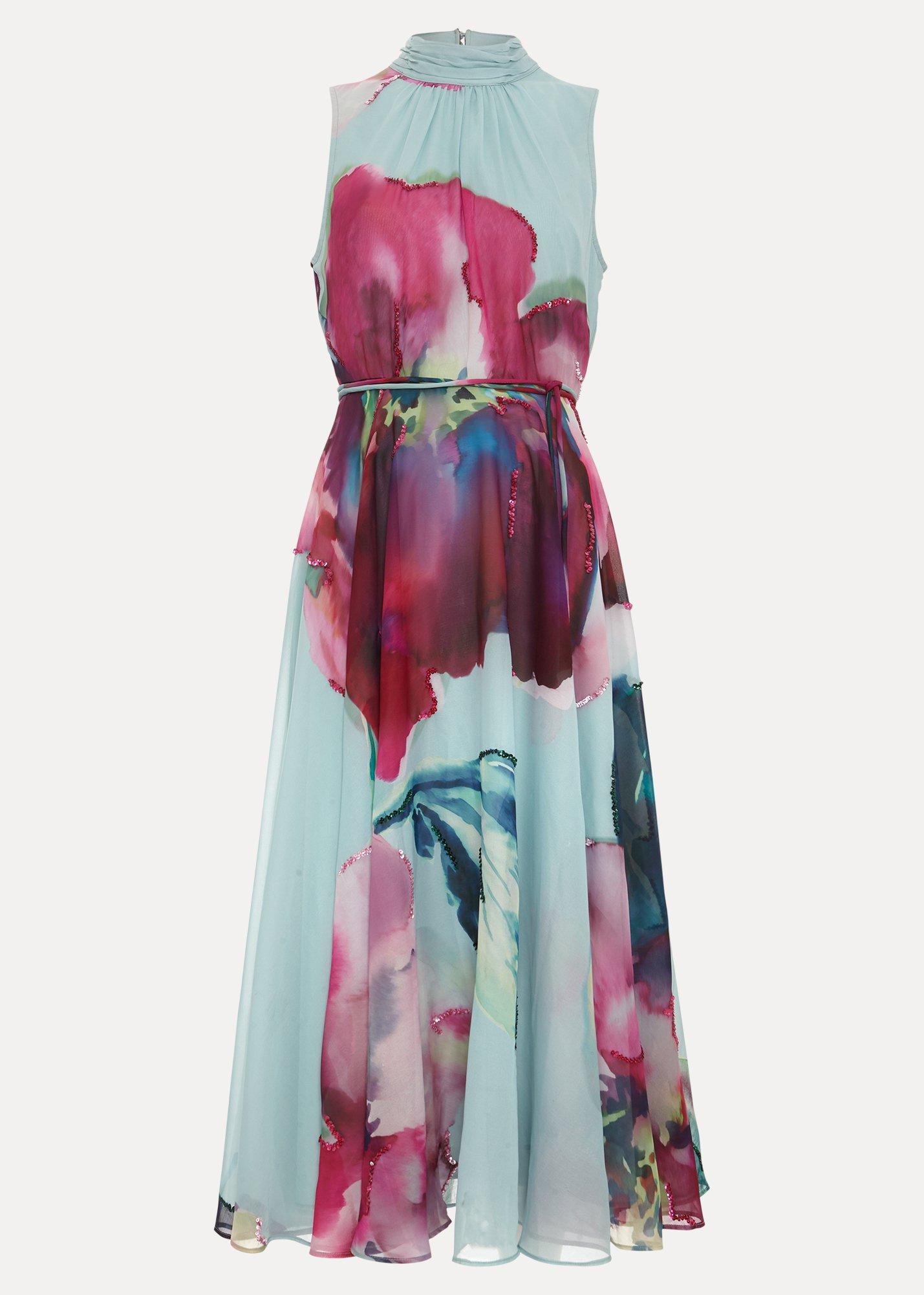 Tahnia Floral Sequin Dress