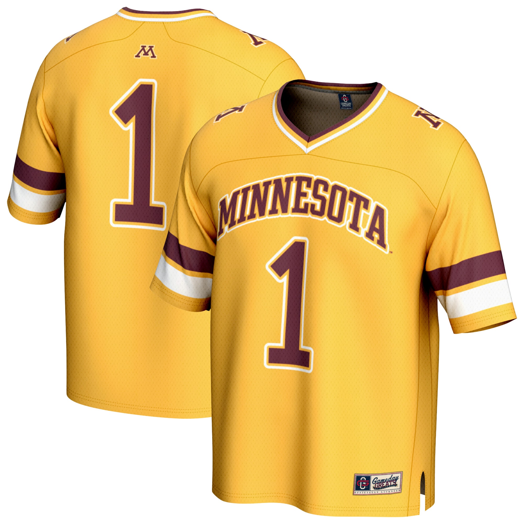 #1 Minnesota Golden Gophers GameDay Greats Unisex Collegiate Football Fashion 2026 Season Football Jersey - Gold