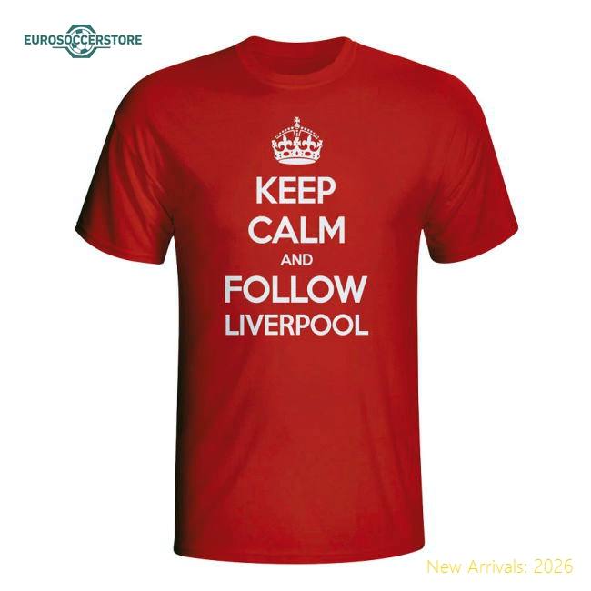Keep Calm And Follow Liverpool T-shirt (red) - Kids