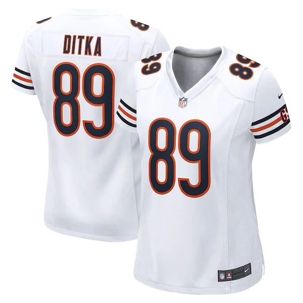 None Mike Ditka Game Jersey - White | NFL Player Jersey | NFL Football