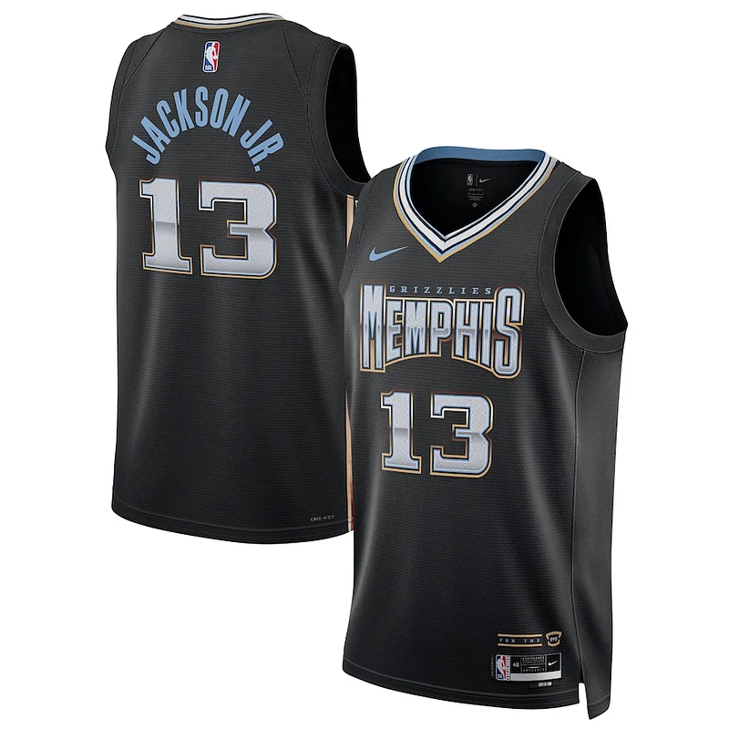 Jaren Jackson MEM Swingman Jersey - genuine trendy - Black training