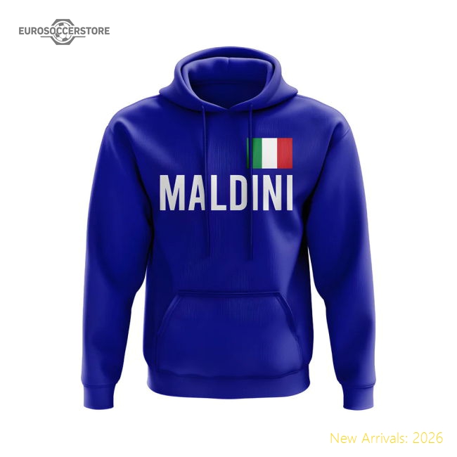 Paolo Maldini Italy Name Hoody (Royal)