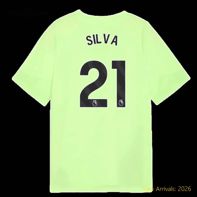 2025-2026 Man City Kids Breathable Silva Jersey Drycell