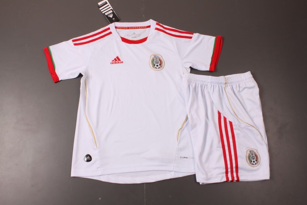 Elite Authentic Kids Mexico 1314 Away Jersey KitShirtshorts