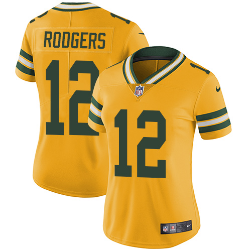 NFL GB Packers #12 Aaron Rodgers Green Limited Jersey --v10
