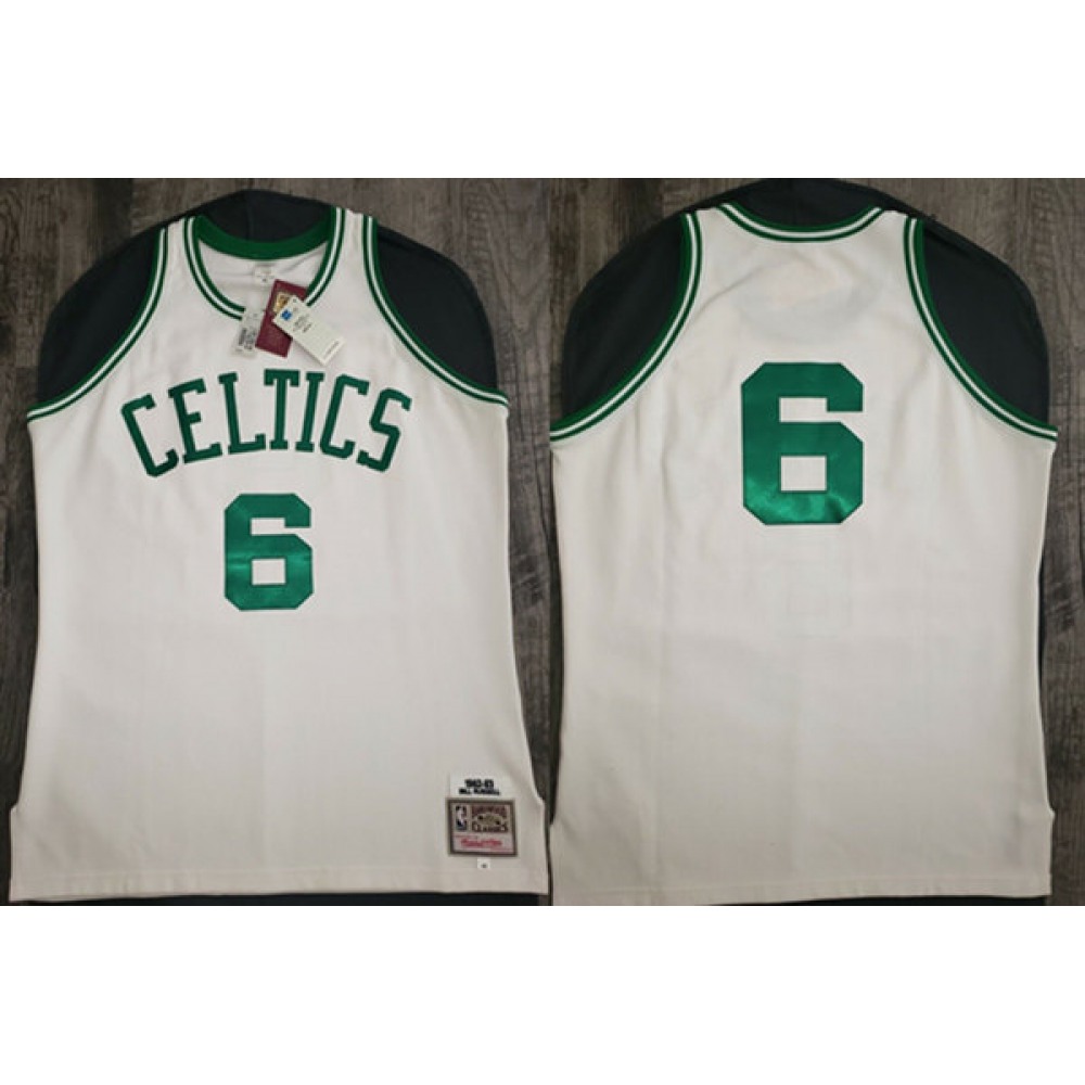 Durable Boston Celtics 6 White Jersey - - Fan Favorite
