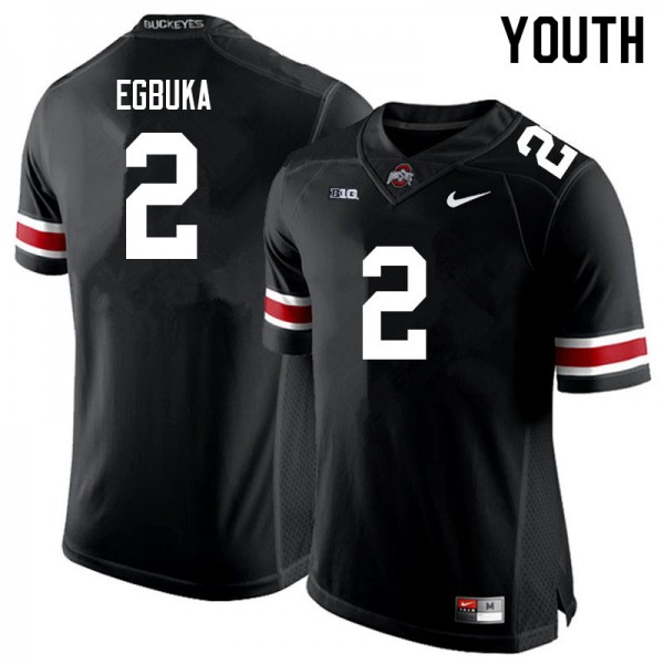 Emeka Egbuka Ohio State Buckeyes #2 Nike Youth Black Official Replica