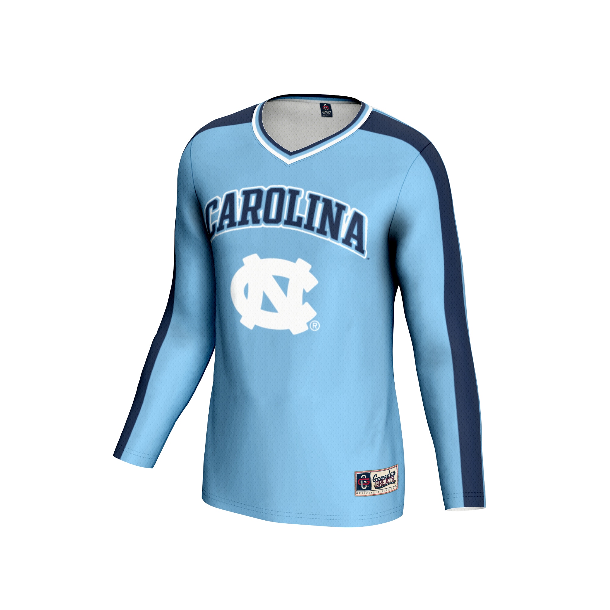 [NJP] North Carolina Tar Heels GameDay Greats Youth #1 Lightweight Volleyball Fashion Jersey - Carolina Blue