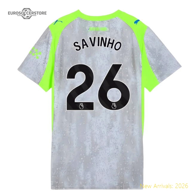 Top-Grade 2025-2026 Man City Third Shirt Womens Savinho 26