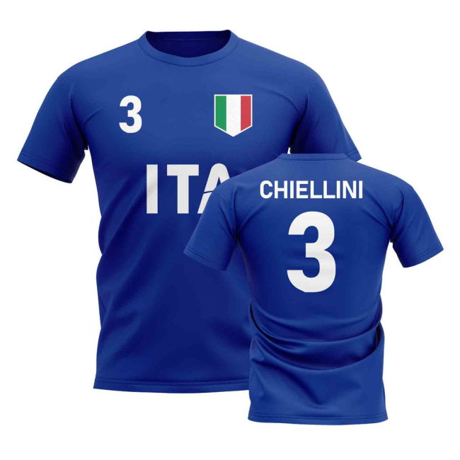 Giorgio Chiellini Country Code Hero T-Shirt (Blue) Premium