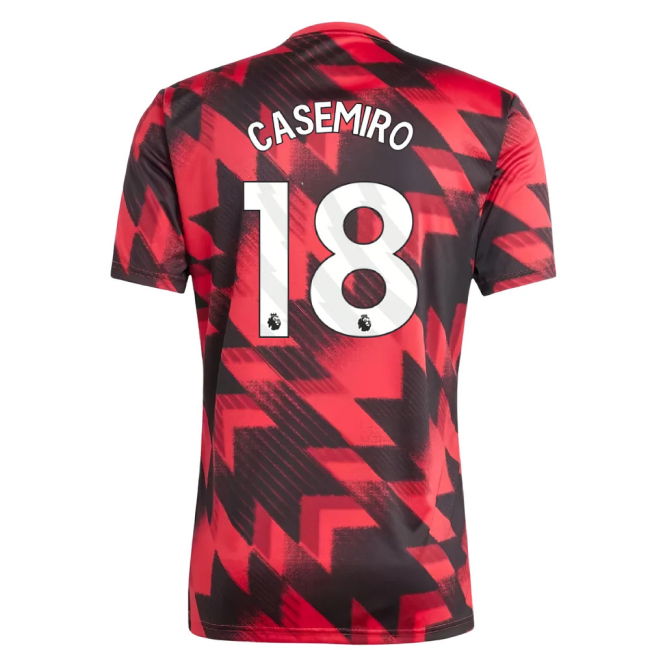 2025-2026 Man Utd Pre-Match Kit (Red) (Casemiro 18)