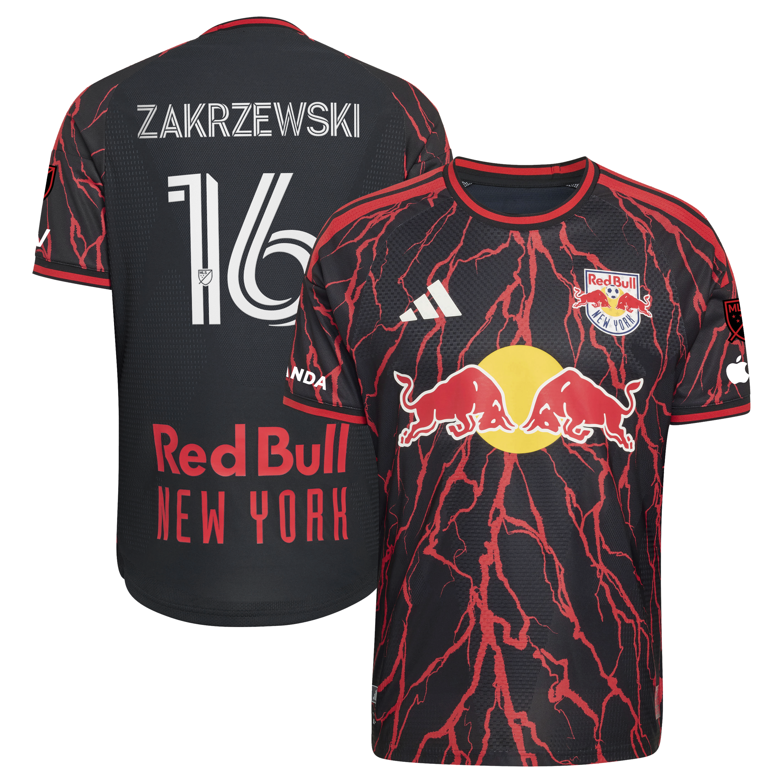 [SJH] Julian Hall New York Red Bulls 2026 The Rooted Kit On-Field Authentic Patch Jersey - Black