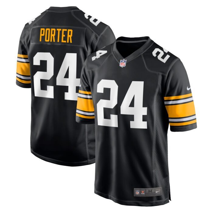 Men's Pittsburgh Steelers Joey Porter Jr. Nike Black Alter...