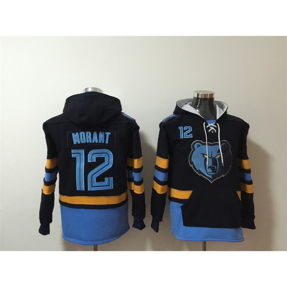 Game Day Authentic Men's MEM #12 Ja Blue Basketball Jersey