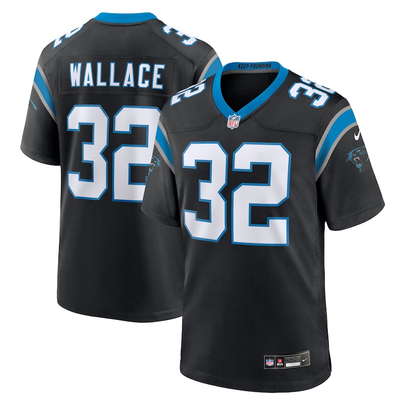 None Trevin Wallace CAR Panthers Premium Material Authentic Jersey