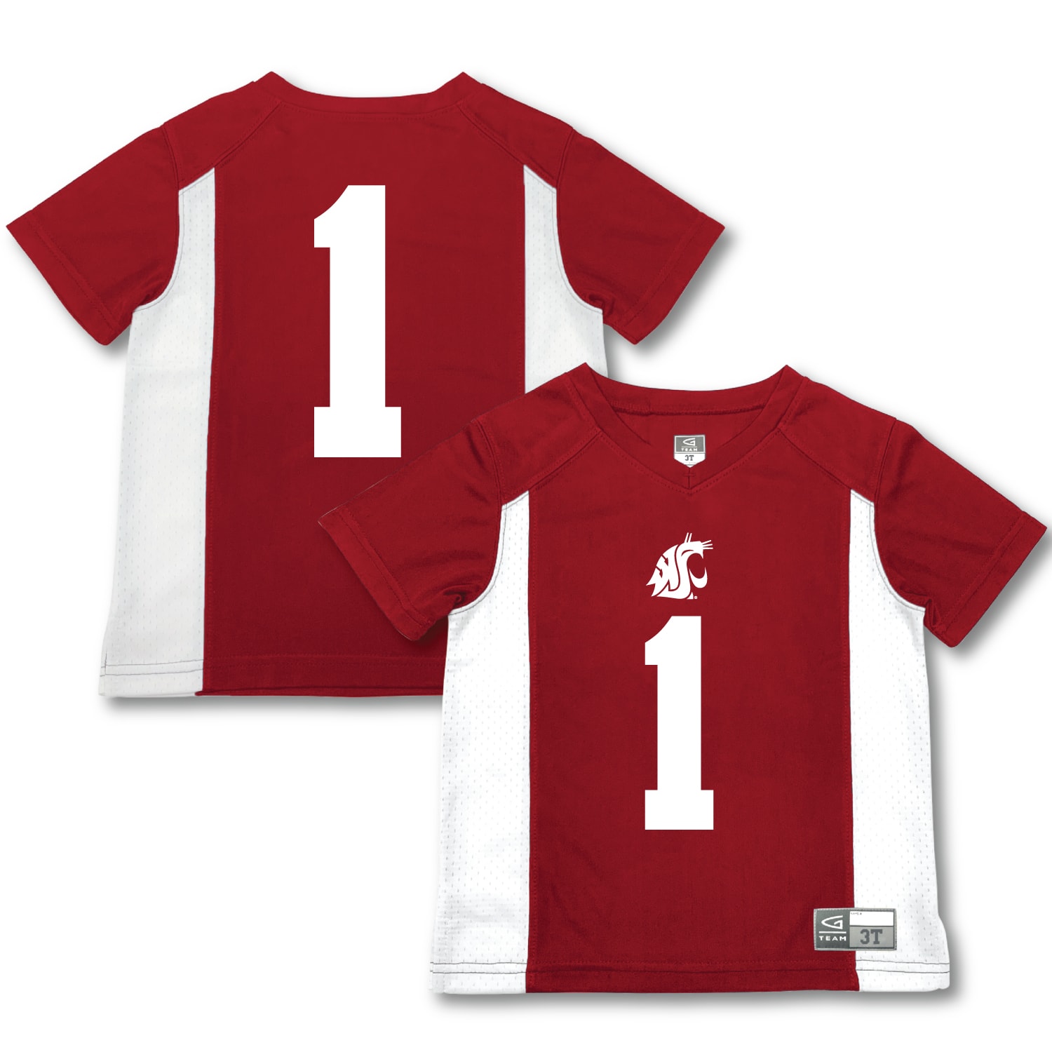 [NJP] Washington State Cougars Garb Toddler Football Jersey - Crimson