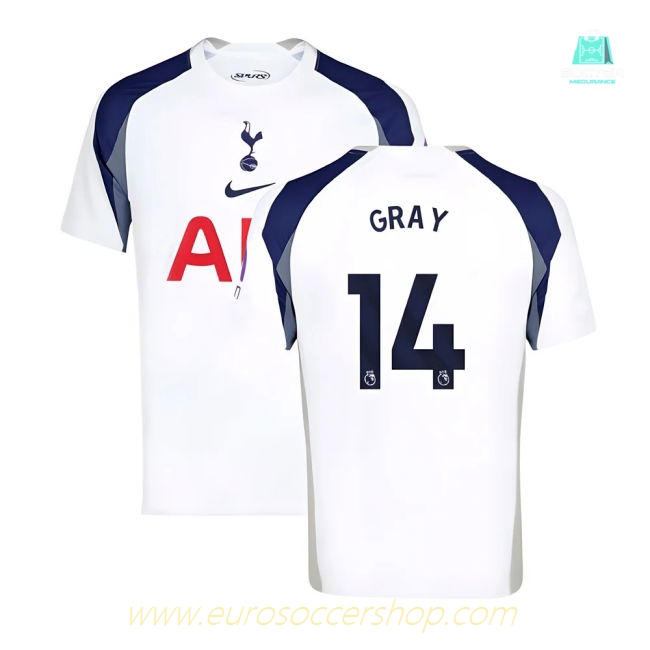 2025-2026 Tottenham Hotspur Home Shirt (Gray 14)