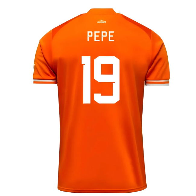Limited-Edition 2023 Ivory Coast Home Afcon Winner Shirt (Pepe 19)