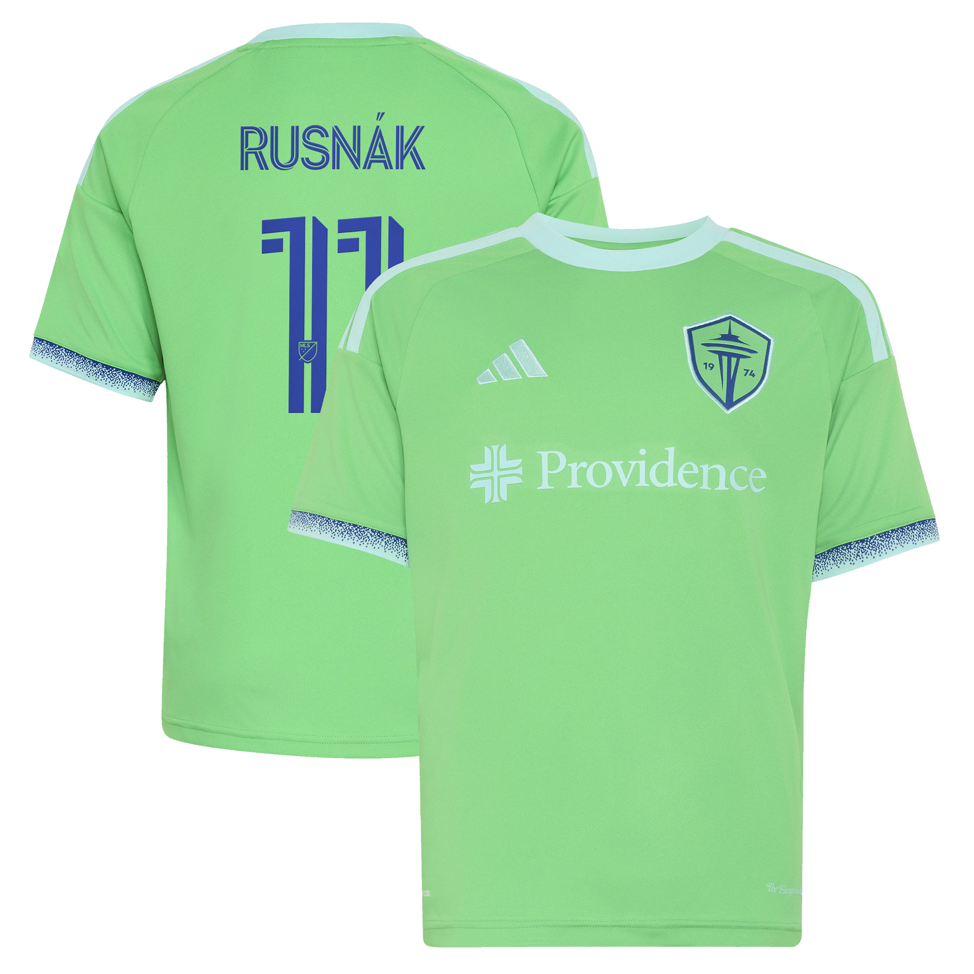 [SJH] Albert Rusnak Seattle Sounders FC Youth The Evergreen State Kit Replica Jersey - Rave Green
