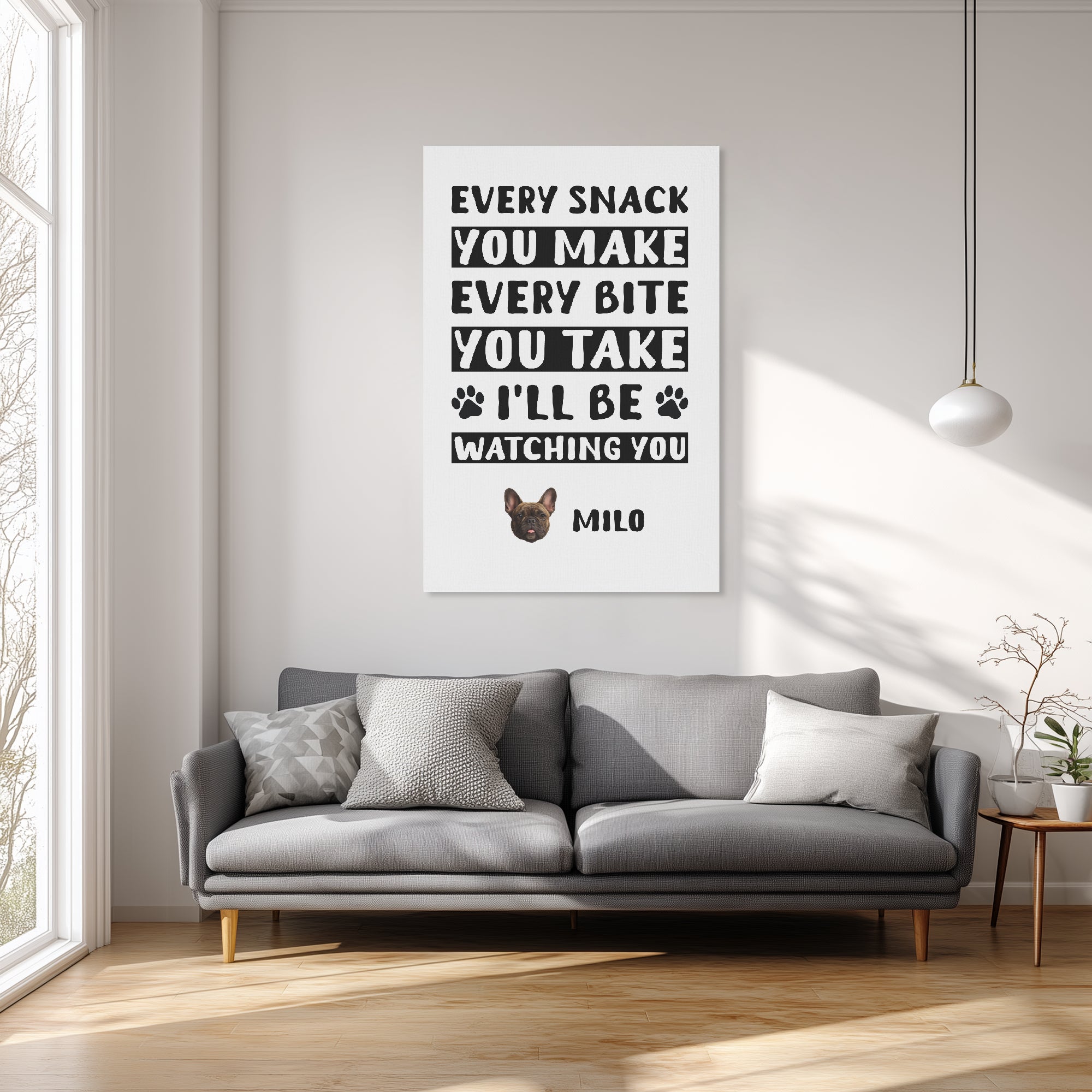 Personalized Vertical Canvas Painting Pet Owner Apparel | Unique Design