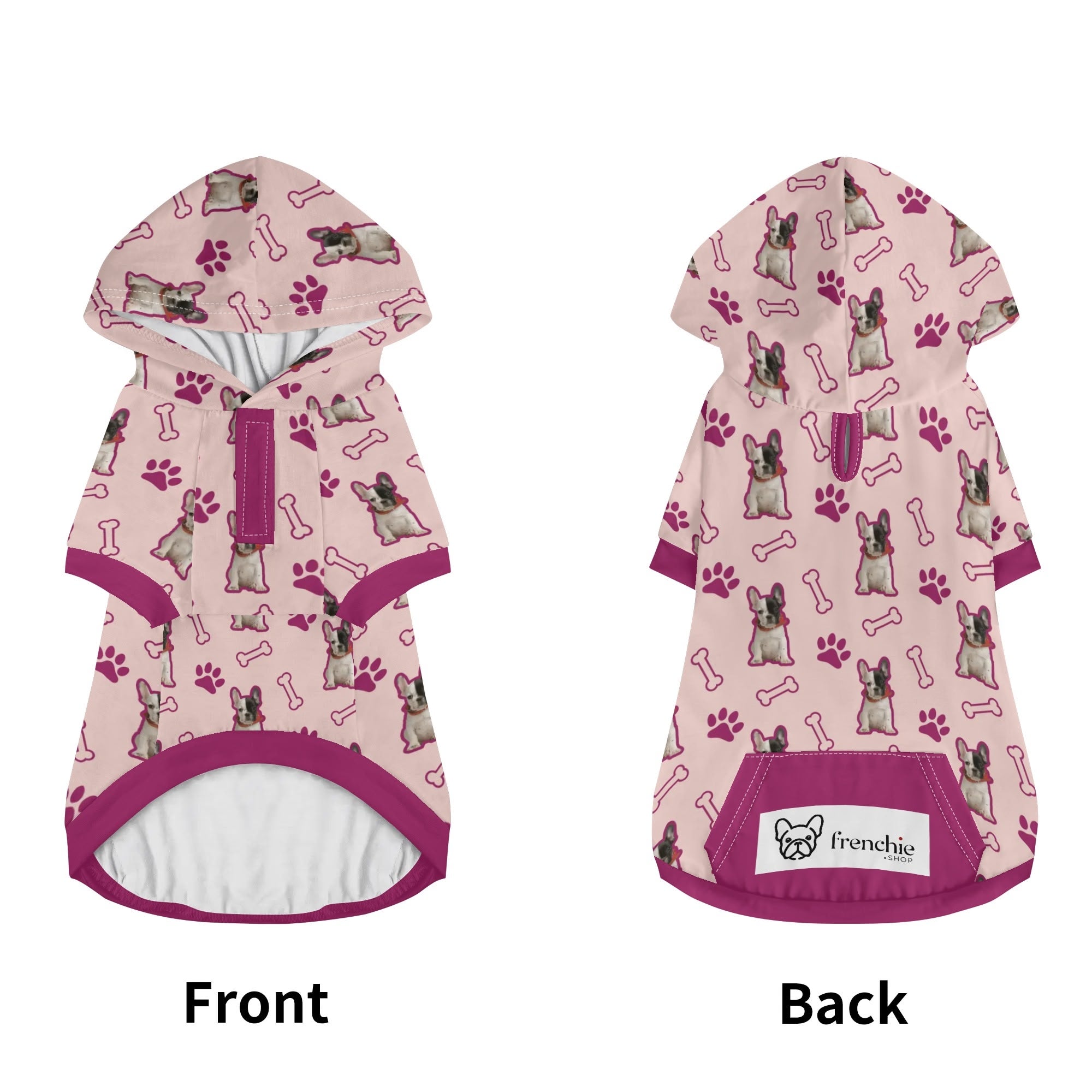 Comfortable Customized French Bulldog Hoodies With Your Dog’s Image |...