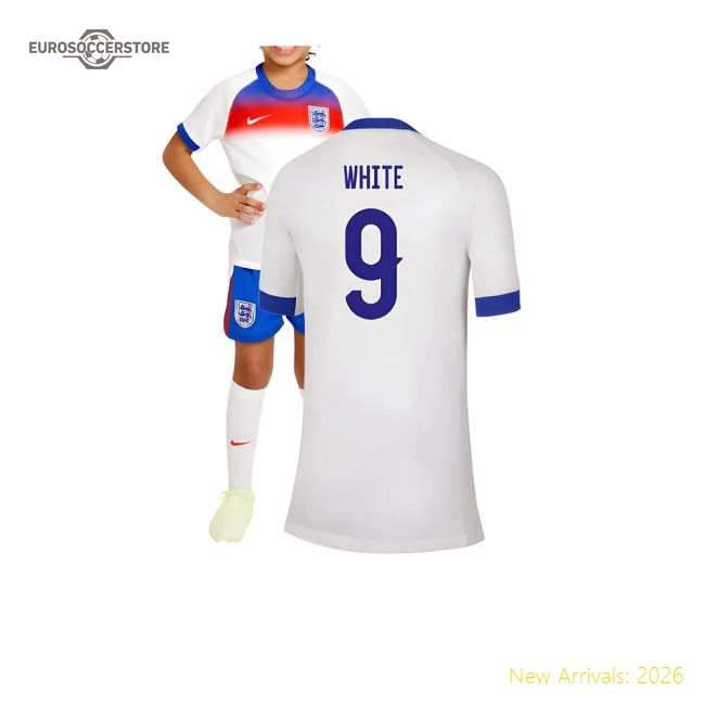 England Children 2025 Home Jersey Shirt Football Fan Supporter Game Day Apparel