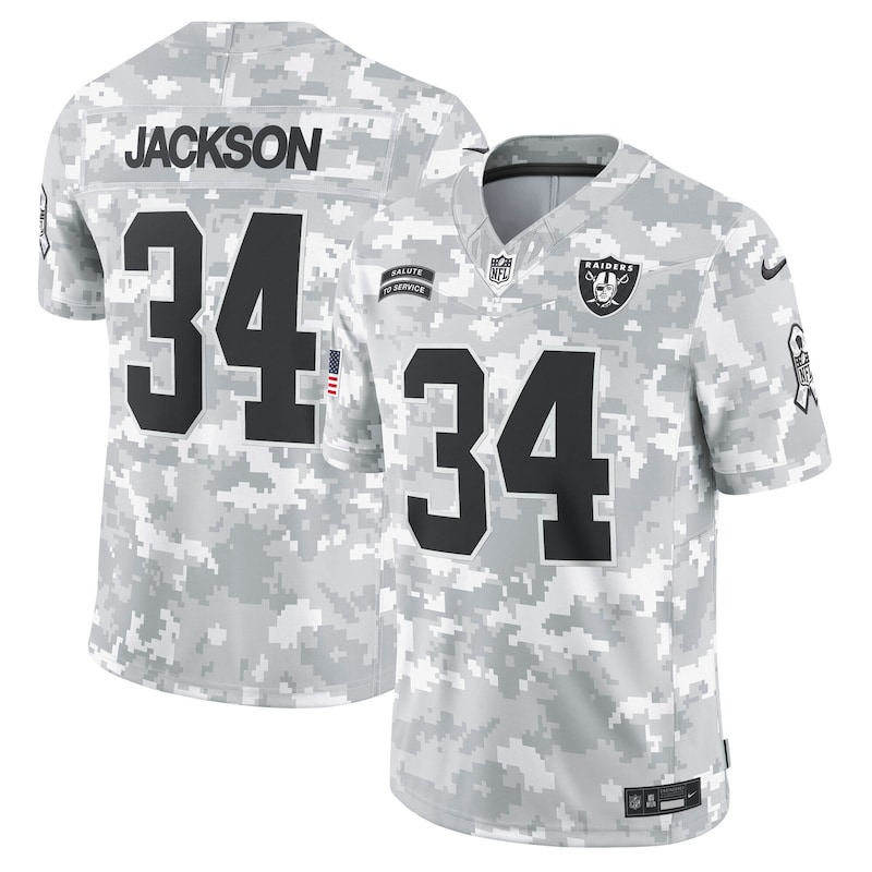 None Bo Jackson Las Vegas Raiders NFL Team Authentic Jersey Football A