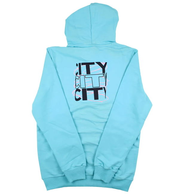 Men's 2023-2024 Man City FtblCore Graphic Hoody (Hero Blue)