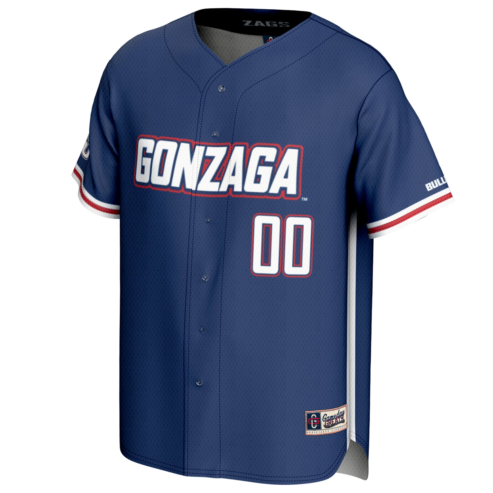 Gonzaga Bulldogs GameDay Greats Unisex NIL Pick-A-Player Baseball Lightweight Jersey - Navy