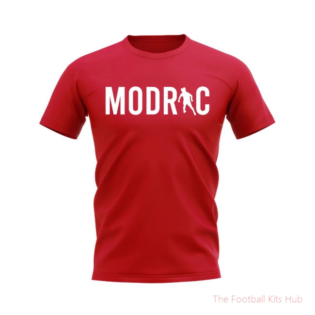Luka Modric Silhouette T-Shirt (Red)
