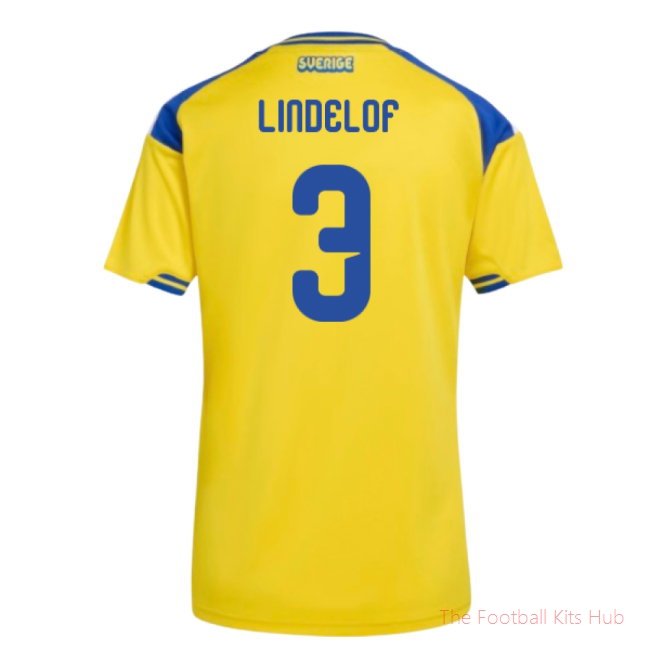 2026-2027 Sweden Home Shirt (Womens) (Lindelof 3)