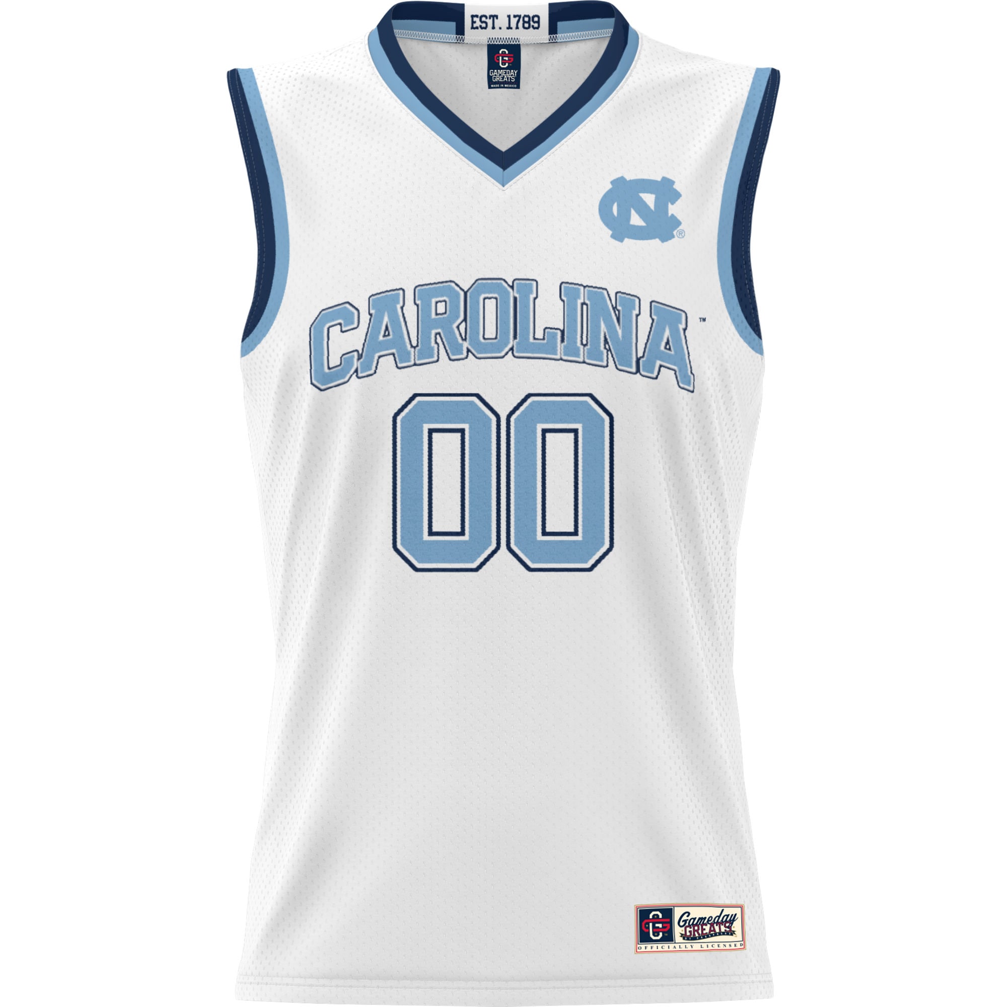 [NJP] Women's North Carolina Tar Heels GameDay Greats NIL Pick-A-Player Lightweight Men's Basketball Jersey - White