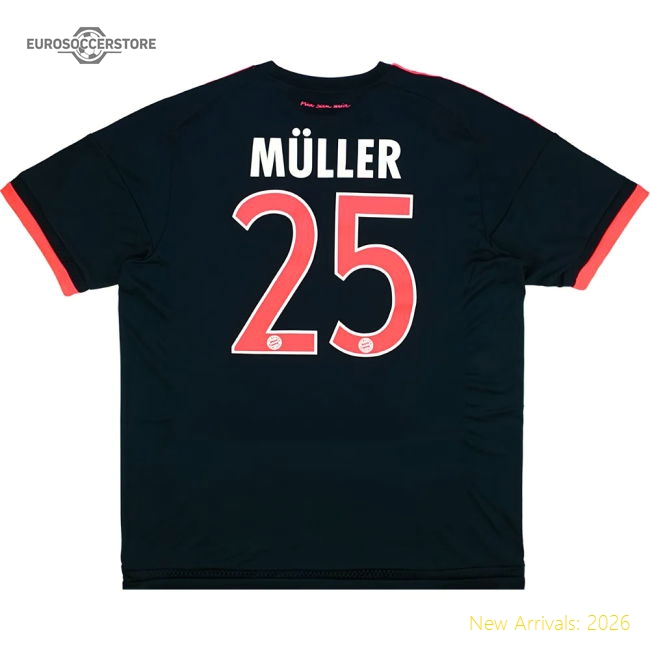 Supporter Bayern Munich 2015-16 Third Shirt (Muller #25) (Excellent)
