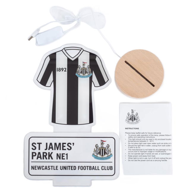 Newcastle Official Newcastle United FC LED Dual Slide Light