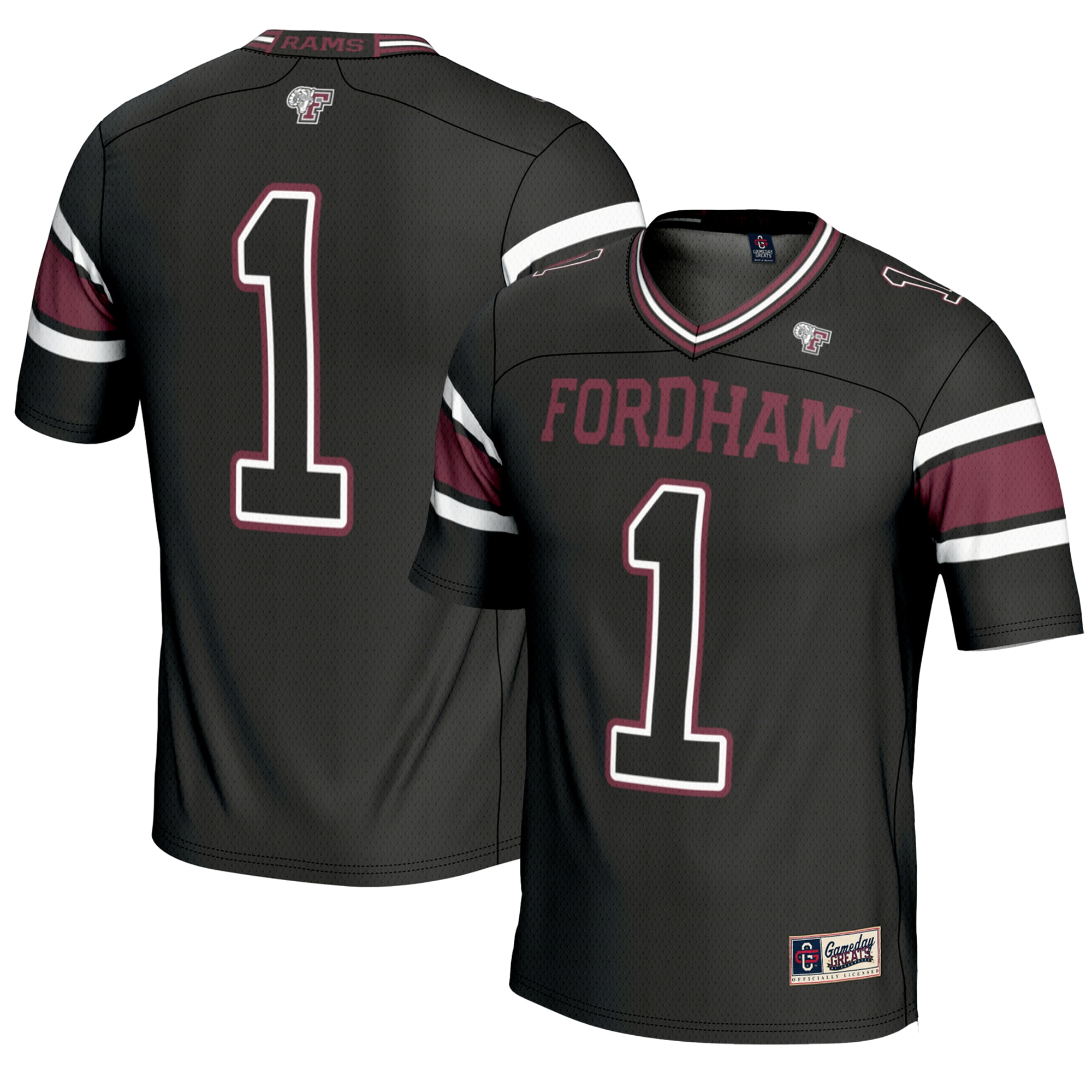Fordham Rams #1 Football Jersey - Black | Stadium Series 2026/27