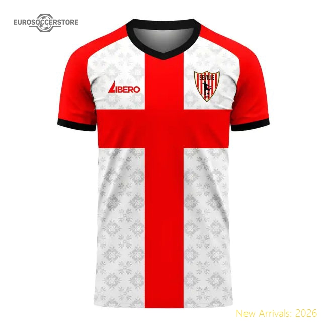 Popular Seville 2025-2026 Home Concept Football Kit (Libero) (L. Ocampos