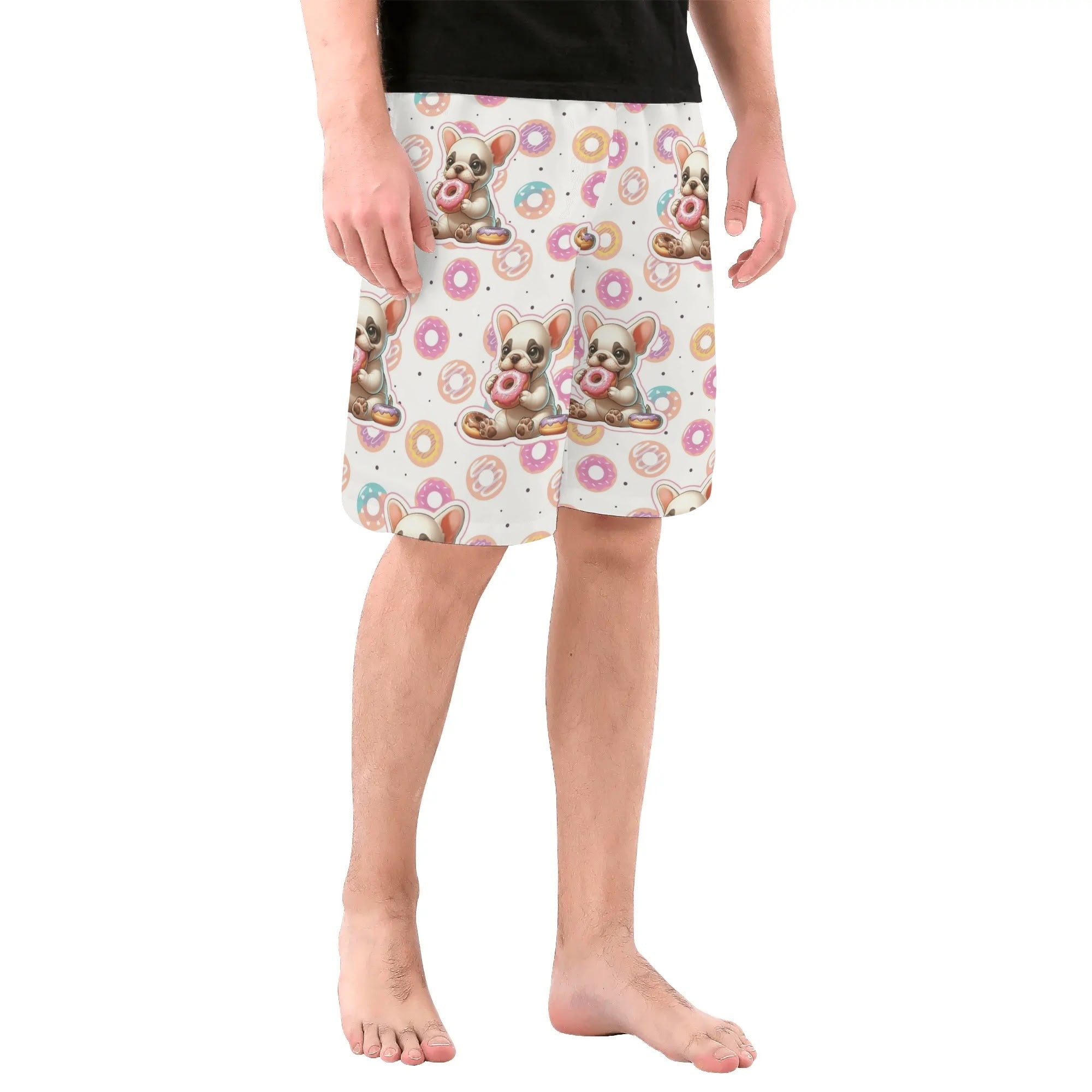 Frenchie Frank - Non-slip Mens All Over Print Shorts Indoor Use