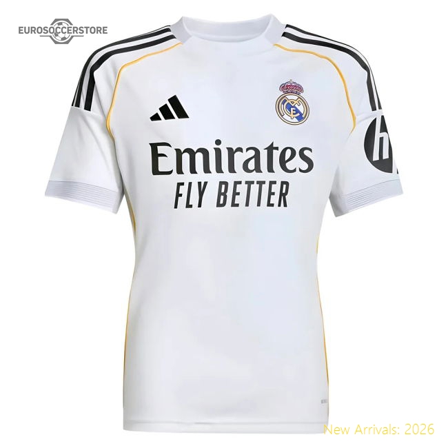 Premium Match-Day 2025-2026 Real Madrid Home Shirt (Kids)