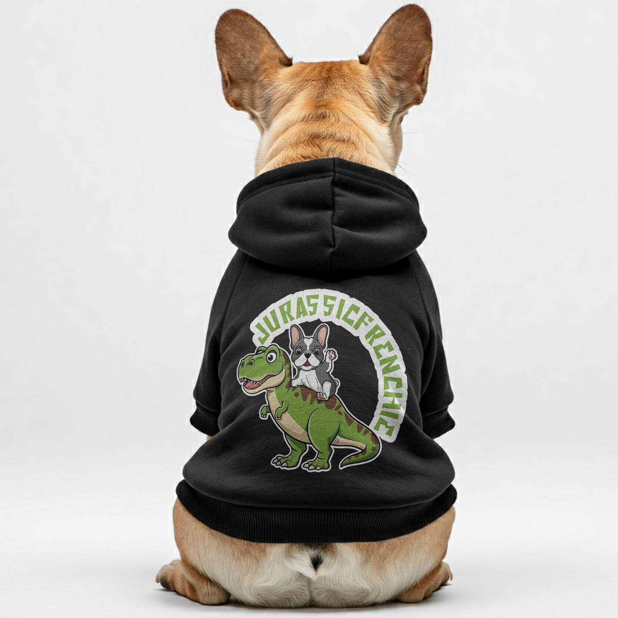 Trendy Jurassicfrenchie - Personalized French Bulldog Hoodies With Fu...