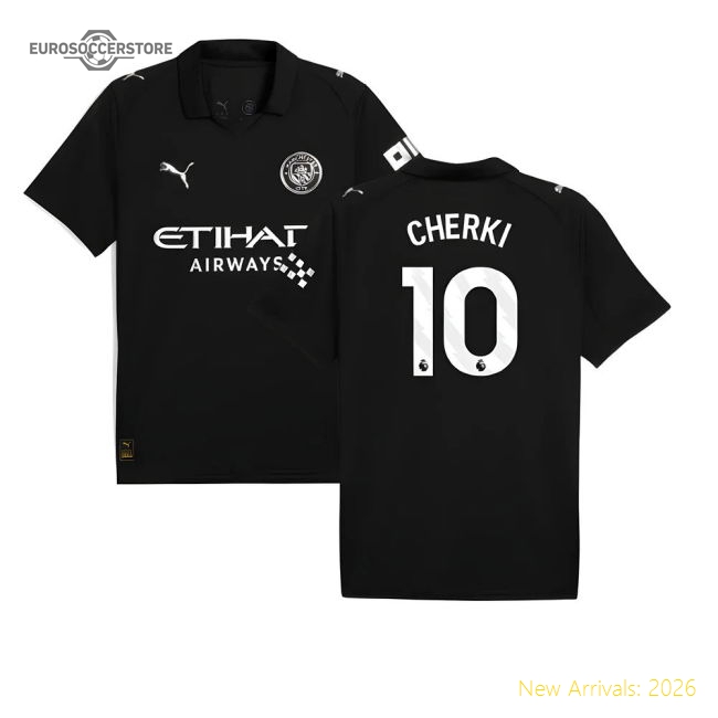 Luxury Away Premier League Team Cherki Jersey 2025-2026 Durable