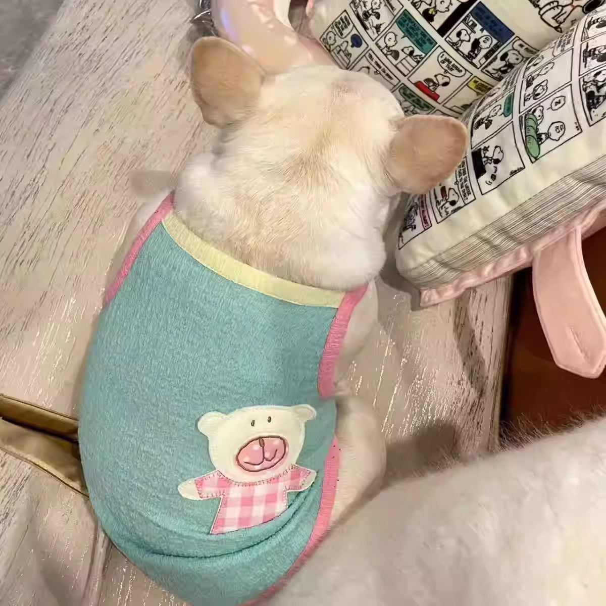 CozyBear French Bulldog Vest – Soft Two-Color Summer Outfit