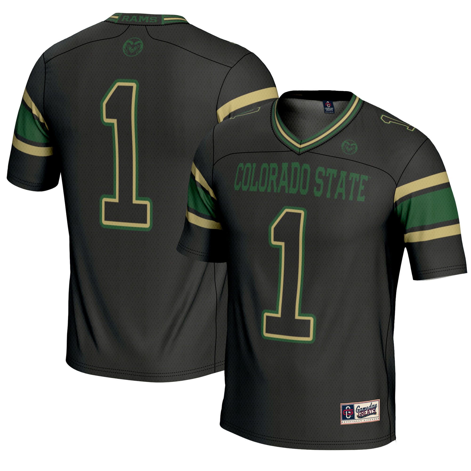 [NJP] Youth Colorado State Rams GameDay Greats Endzone Football Jersey - Black