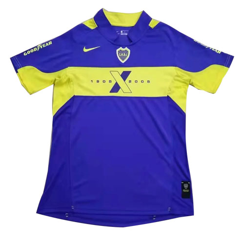 2005 BOCA JUNIORS HOME RETRO FOOTBALL SHIRT JERSEY - Official Replica