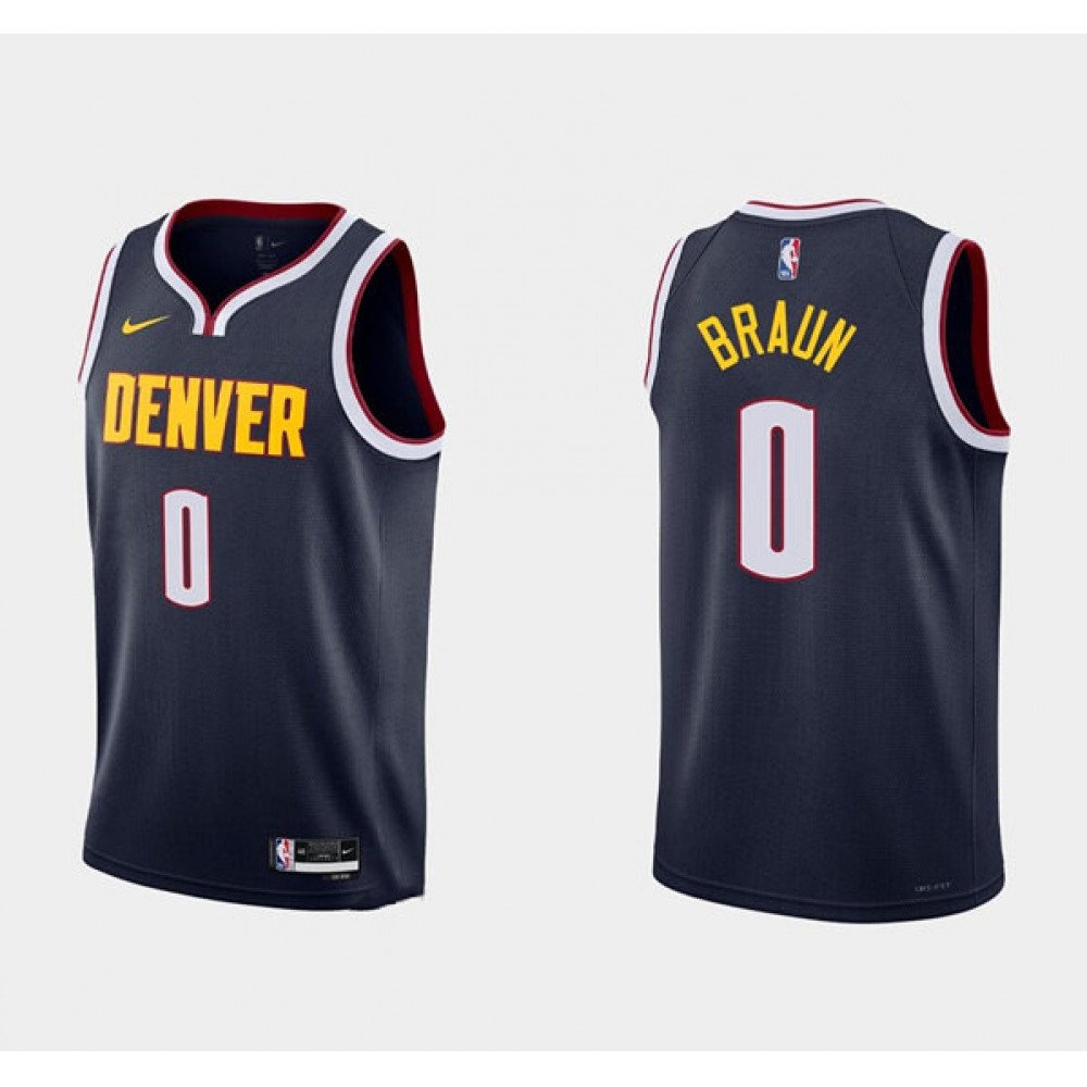 0 Denver Nuggets Jersey Navy - - NBA Collection