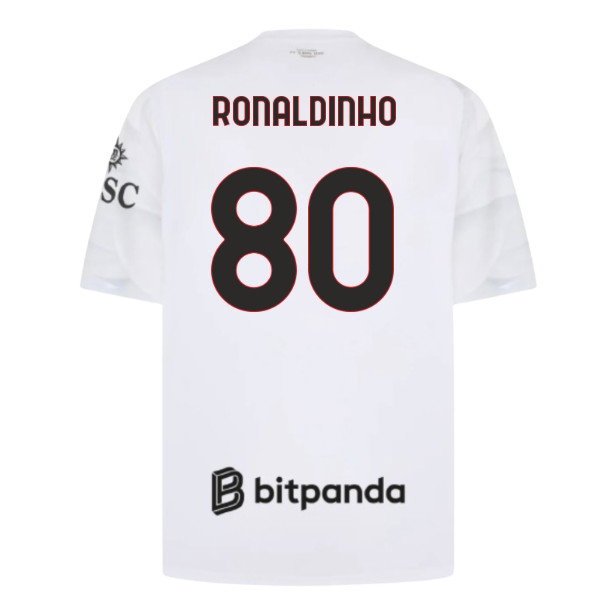 [DDJ] 2026 2027 AC Milan Shirt Away Apparel (Ronaldinho 80)